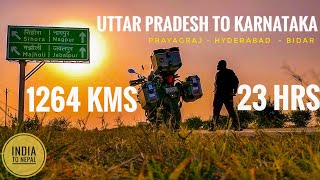 Non Stop Prayagraj to Hyderabad BIDAR  1264 Kms in 23 hours [upl. by Akerdna911]