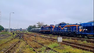 Wolsztyn i dwa pociągi towarowe 23082022 [upl. by Aicilef]