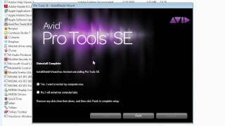 Uninstalling Pro Tools SE®  Windows 7  Troubleshooting [upl. by Arrakat]