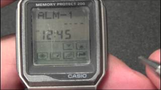 Casio VDB 200 Touch Screen Memory Protect 200 watch demonstration review [upl. by Rukna371]