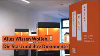 ALLES WISSEN WOLLEN  Die Stasi und ihre Dokumente [upl. by Adile956]