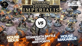 Legions Imperialis Titandeath Battle Report  4000 Points  Knights [upl. by Musser]