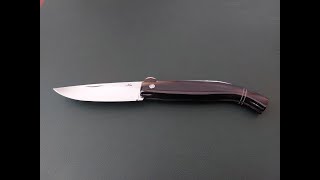 Coltello PescatoreAnconetano con blocco del Maestro Giovanni Nista Nino [upl. by Nylissej]