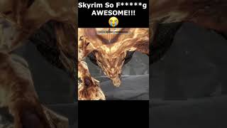 Skyrim So Fg AWESOME 😭 skyrim skyrimanniversary elderscrolls shorts [upl. by Htes347]