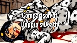 Comparison of Doppios Death Anime vs Manga [upl. by Ssur157]