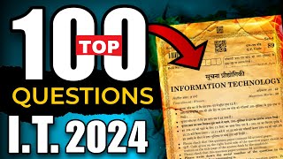 IT Information Technology 402 One shot🔥 Top 100 questions यहाँ से बनेगा पेपर 🔥 [upl. by Oinotnaocram]