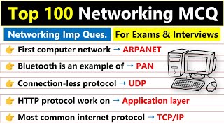 Top 100 Computer Networking Mcqs  Networking mcq questions and answers [upl. by Atinyl888]