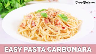 How to make Easy Pasta Carbonara [upl. by Yllib]