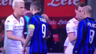 Maxi Lopez refuse Handshake of Mauro Icardi Inter vs Torino 2016 [upl. by Bartlet934]