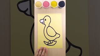 Sand painting Duck art sandart shorts [upl. by Kruse]