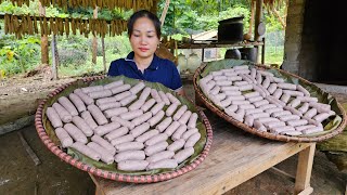 Harvest Banana leaves Goes To Market Sell  Process Making Banana  Lý Phúc An [upl. by Freemon974]