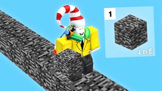 Using ONLY BEDROCK to build in Roblox Bedwars But This Happened [upl. by Glynn50]