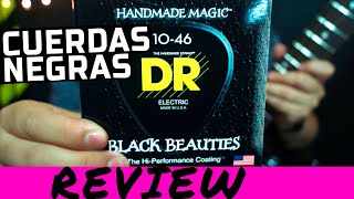 cuerdas para guitarra DR BLACK BEAUTIES  CUERDAS NEGRAS STRINGS guitarra electrica [upl. by Ramgad23]