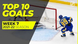 Top 10 Goals of the Week  Week 7  202122 NHL Season [upl. by Enileve]