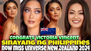 OMG sinayang ng Philippines Naging Miss Universe New Zealand🇳🇿 Victoria Vincent Congratulations [upl. by Htnicayh]