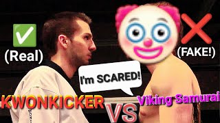 KWONKICKER vs Viking Samurai FIGHT CHALLENGE CANCELLED  VS SCARED Of KWONKICKER Red Chucks amp AJ [upl. by Cotterell]