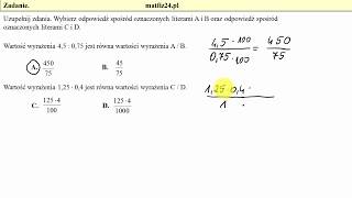 Zadanie 2 Działania na ułamkach Egzamin przykładowy ósmoklasisty CKE  MatFiz24pl [upl. by Vilhelmina226]