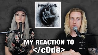 Metal Drummer Reacts c0de by Motionless In White [upl. by Neisa394]