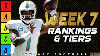 Top 16 QB amp TE Rankings  Week 7 Fantasy Football [upl. by Herr]