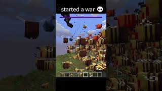 I started a war 💀💀💀 minecraft minecraftmeme foryou withervsbees [upl. by Oznole]