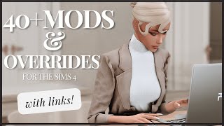 40 MUST HAVE MODS for realistic gameplay  with links  the sims 4 [upl. by Yrolam]