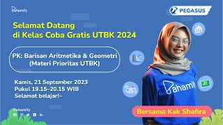 Pengetahuan Kuantitatif UTBK 2024 Barisan Aritmetika amp Geometri Materi Prioritas [upl. by Merkle]