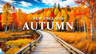 New England Autumn With Relaxing Music🍁 – Stunning Foliage in Vermont amp New Hampshire [upl. by Quiteri]