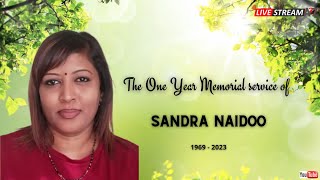 The One Year Memorial Service of Sandra Naidoo [upl. by Einahpehs]