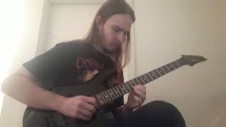 Necrophagist  Ignominious And Pale solo cover [upl. by Derwon498]