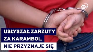 Karambol pod Gdańskiem zarzuty i wniosek o areszt dla kierowcy ciężarówkiTVN24 [upl. by Niroht]