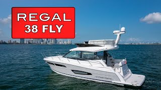 876k  Regal 38 Fly ALL NEW Luxury Yacht Walkthrough [upl. by Naes]