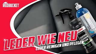 REDBUCKET  LEDER WIE NEU  Leder Reinigen und Pflegen [upl. by Torrlow]