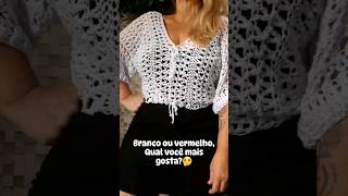 BLUSA DE CROCHÊ FÁCIL  CLIQUE NO ÍCONE ▶️ DO TÍTULO E ASSISTA À VÍDEOAULA COMPLETA [upl. by Pattison508]