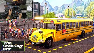 Ultimate School Bus Driving Experience  Bus Simulator 21  G29 Steering Wheel Gear Shifter Gameplay [upl. by Clio919]