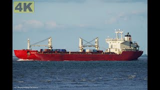 NUNAVIK  Shipspotting Germany 🇩🇪 IMO 9673850  River Elbe near City Otterndorf  4K VIDEO [upl. by Couhp]