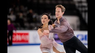 Madison Chock and Evan Bates  Skate America 2022 FD Practice [upl. by Erine]