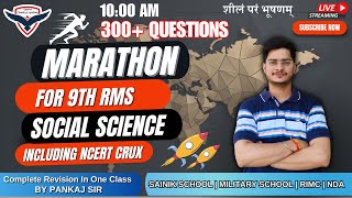 Social Science Marathon  Sainik School amp Military School Online Class  Pankaj Sir [upl. by Aznerol]