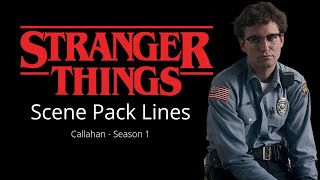 Scene pack Callahan  Season 1  Audio  Lines [upl. by Erie]