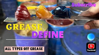 Define Grease All Types  AOC Lubricants Grease House  Manufacturing Grease AOC Lubricants 2024 [upl. by Cybill]