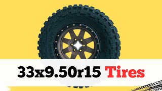 Tire 33x950r15 in Metric 33x950r15tires [upl. by Amekahs]