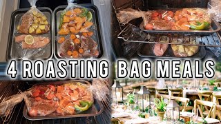 ✨️👩‍🍳🍖 cooking in roasting bags Meat fish and vegetables food foodie [upl. by Aehc21]