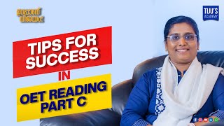 ✅Tips for Success in OET Reading Part C  Tijus Academy [upl. by Elbertine382]