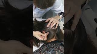 ASMR School Nurse LICE Check  Lice Removal with Tweezers Real Person asmr shorts short [upl. by Agem]