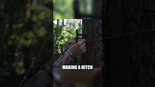 Saddle hunters attach your climbing sticks faster archery bowhunting [upl. by Anitreb]