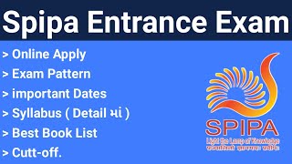 Spipa entrance exam preparation  Spipa entrance exam syllabus 2020  Spipa exam date 2020 Spipaias [upl. by Anemolihp]