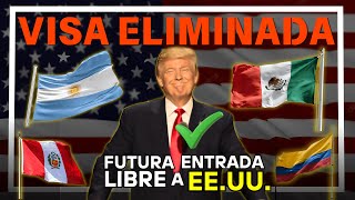 ESTADOS UNIDOS ya NO EXIGIRÍA VISA a 5 países LATINOS [upl. by Nnov478]