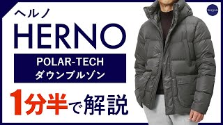 【24年秋冬新作】HERNO POLARTECH ダウンブルゾン 1分半で分かる ポイント解説！ [upl. by Irena]