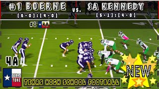 1 Boerne vs SA Kennedy Football  FULLish GAME [upl. by Nywroc]