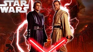 Star Wars III theme song Anakin Skywalker vs Obi wan Kenobi [upl. by Middlesworth]