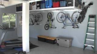 Garage Overhead Storage Racks SafeRacks [upl. by Hoffmann]